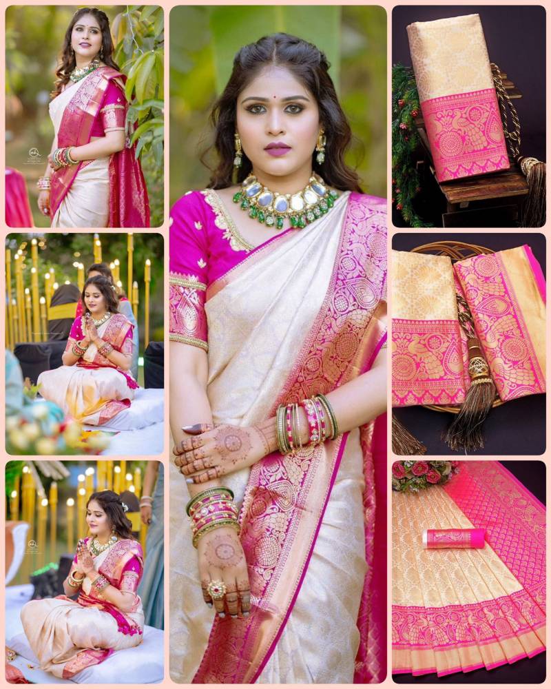 Aab Akshya Soft Lichi Silk Saree Collection